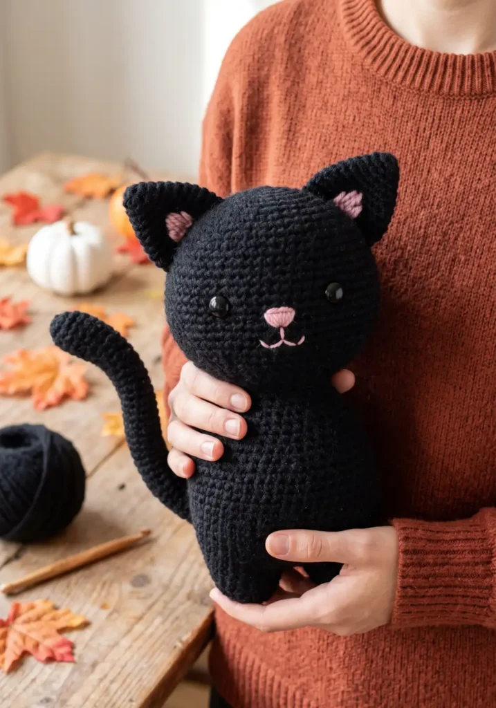 3. Halloween Black Cat Plush