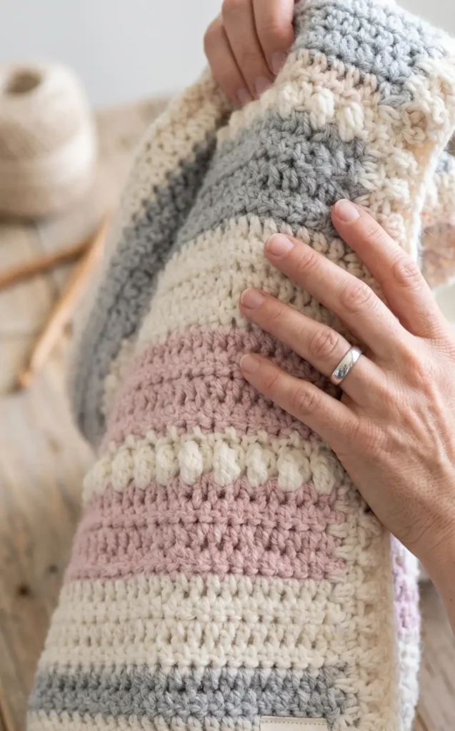 Crochet Hygge Powder Puff Blanket