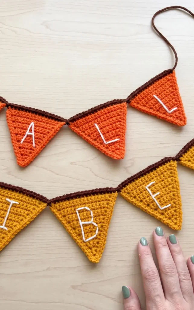 How to CROCHET a FALL GARLAND