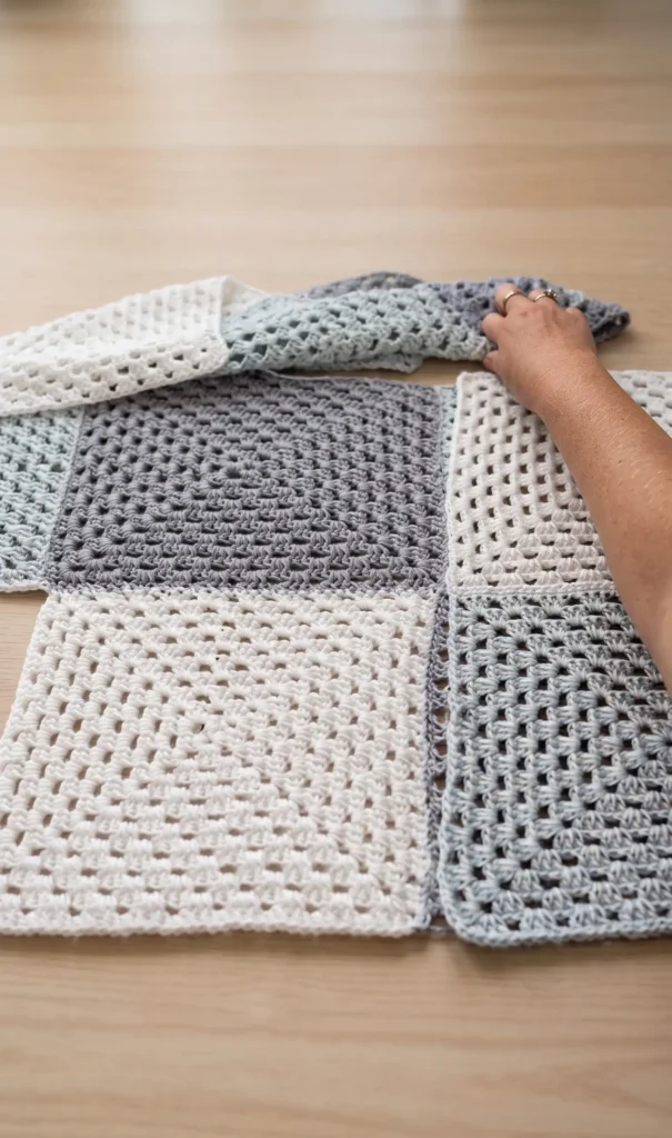 How to Crochet a Jacket with Granny Squares