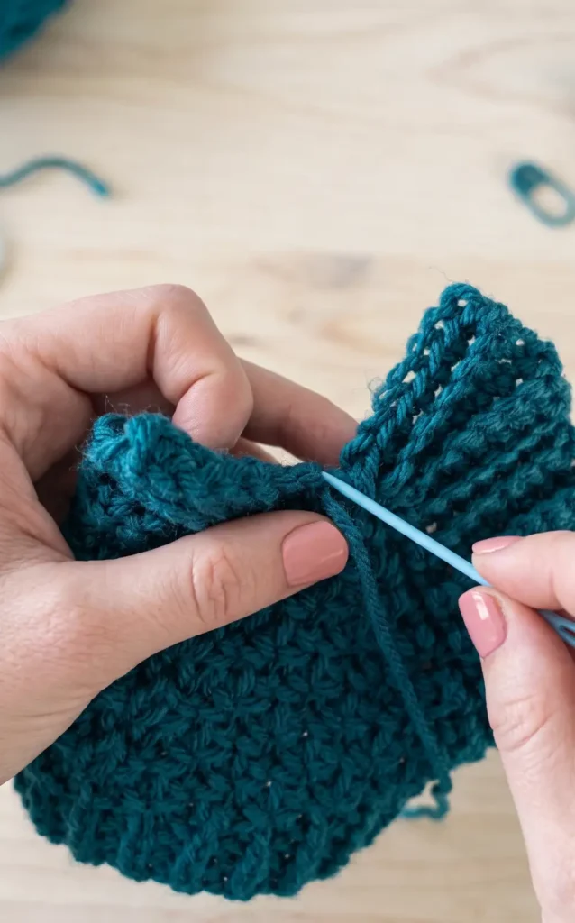 With Love Modern Moss Stitch Baby Blanket