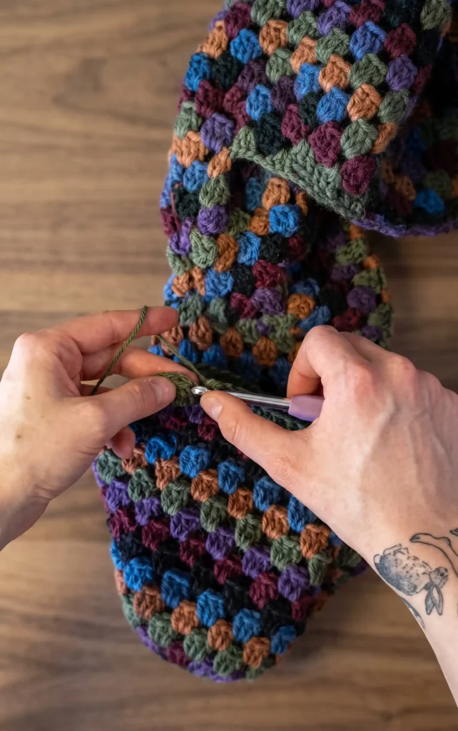 easy granny stitch crochet sweater