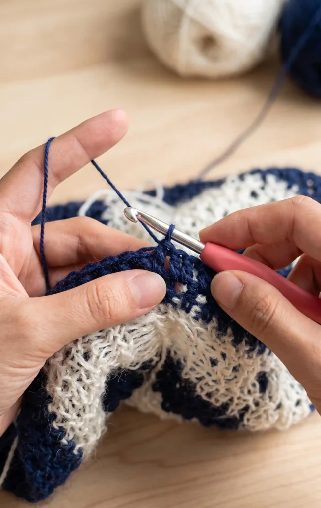 how to crochet a striped sweater of ANY size