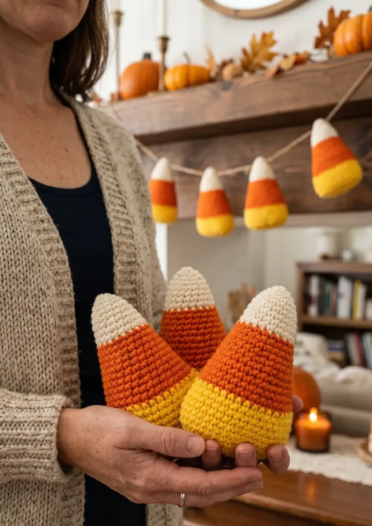 7. Candy Corn Plush Pattern