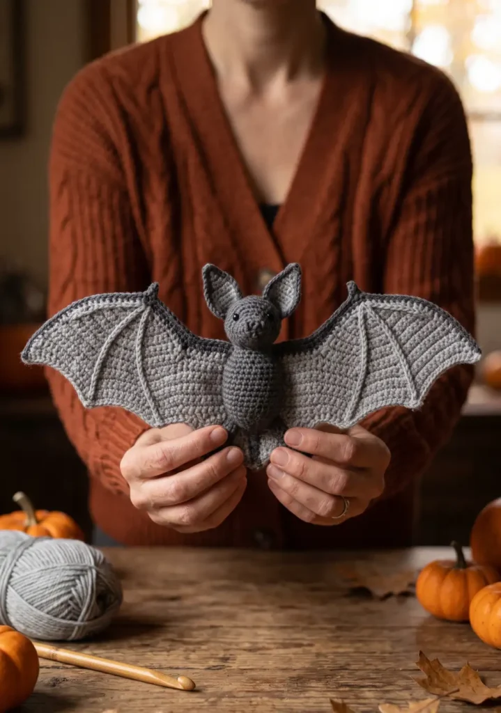 7. Realistic Flying Bat Design