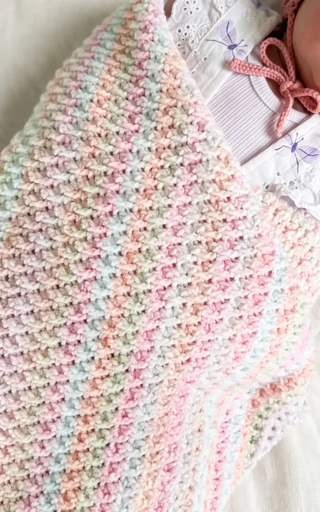 Alpine Stitch Blanket Crochet Pattern