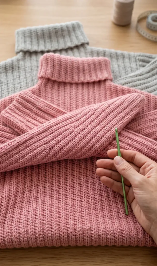 Basic Crochet Oversize Sweater Tutorial