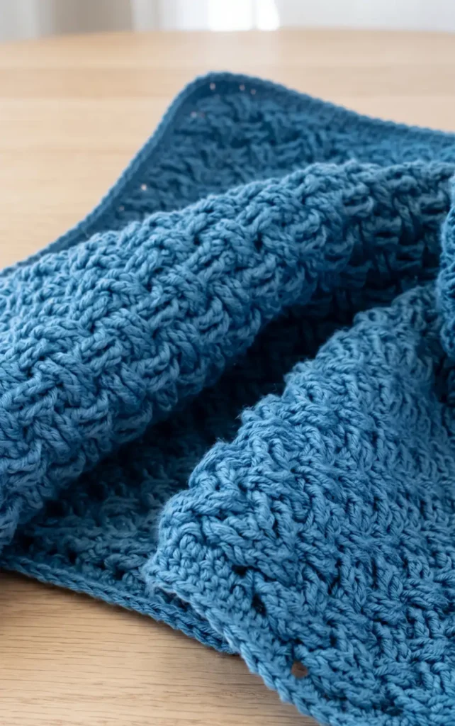 CELTIC WEAVE stitch / crochet baby blanket