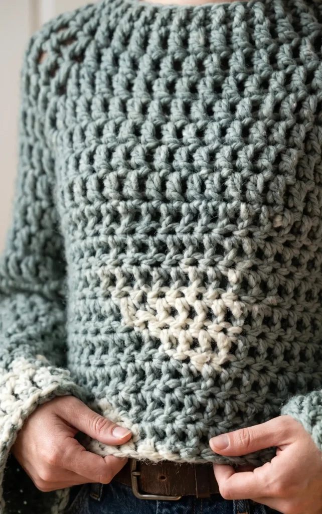 Chunky Crochet Sweater Tutorial | Easy Crochet Raglan