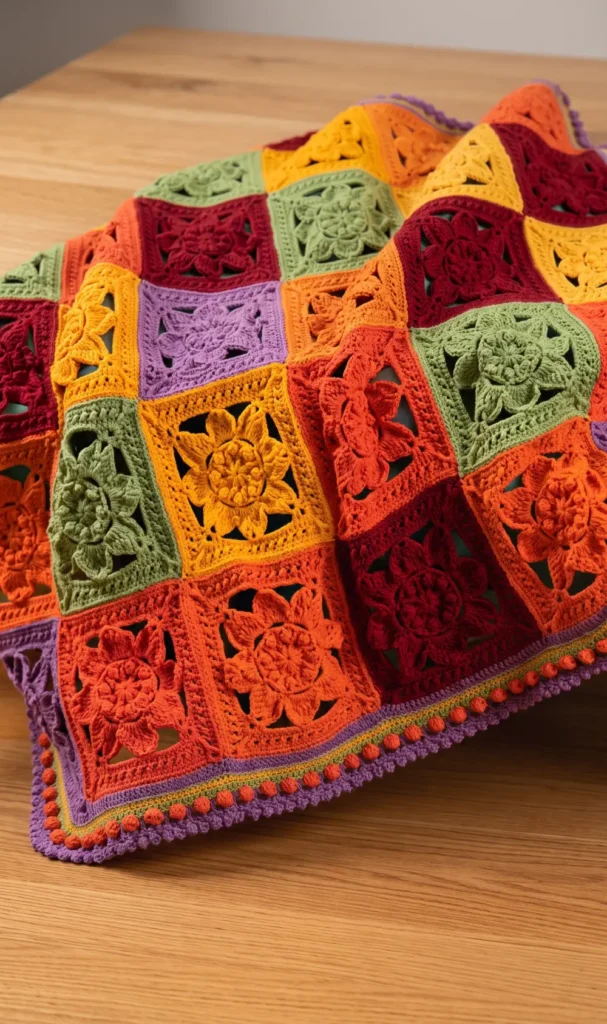 Crochet Fabulous Fall Throw Pattern