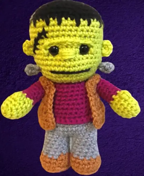 Crochet Frankenstein HallOween Amigurumi Tutorial