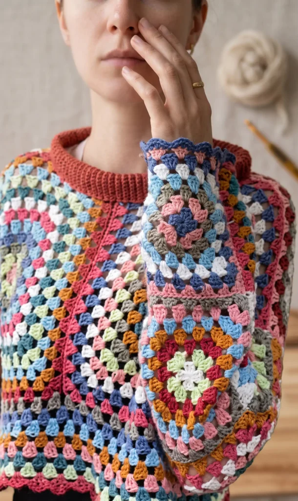 Crochet Granny Sweater