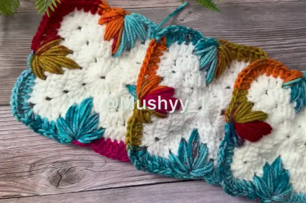 Crochet Maple Leaf Granny Square EASY Tutorial for Beginners