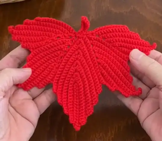 Crochet a Cozy Maple Leaf