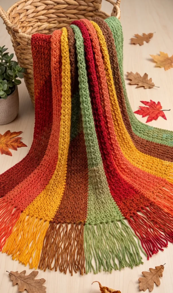 Easy Crochet Blanket Pattern for Fall