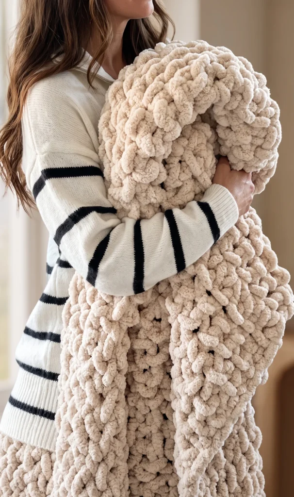 Fast & Chunky Crochet Blanket