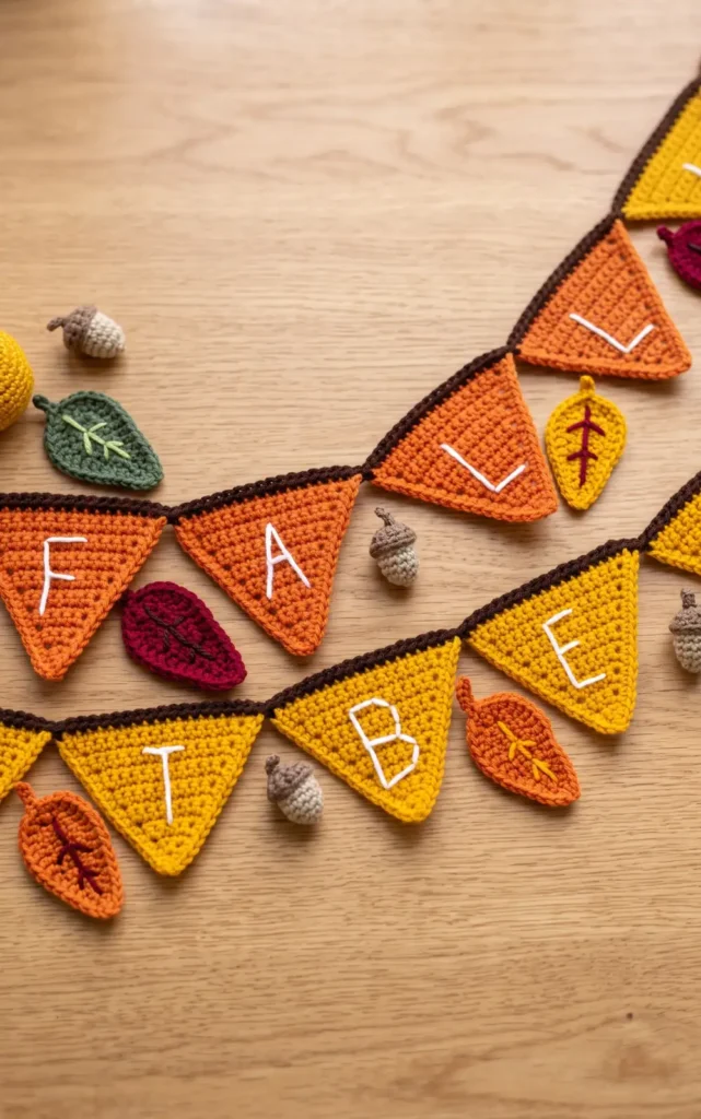 How to CROCHET a FALL GARLAND