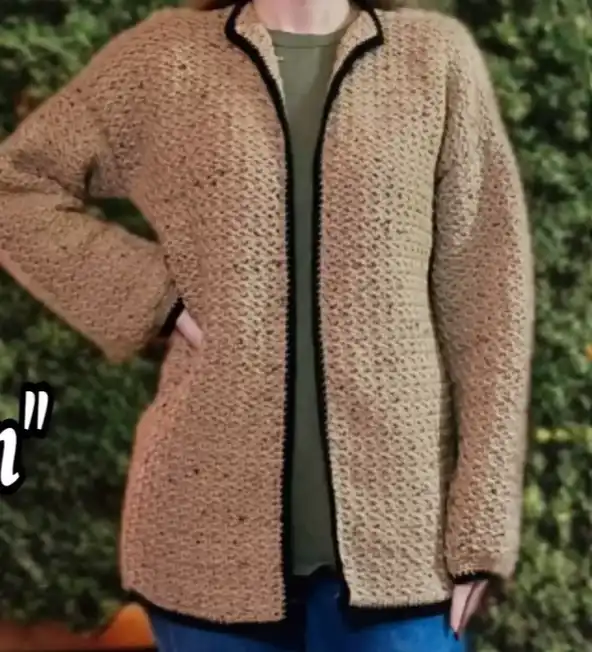 Learn To Crochet This Easy to Make Cardigan Tutorial