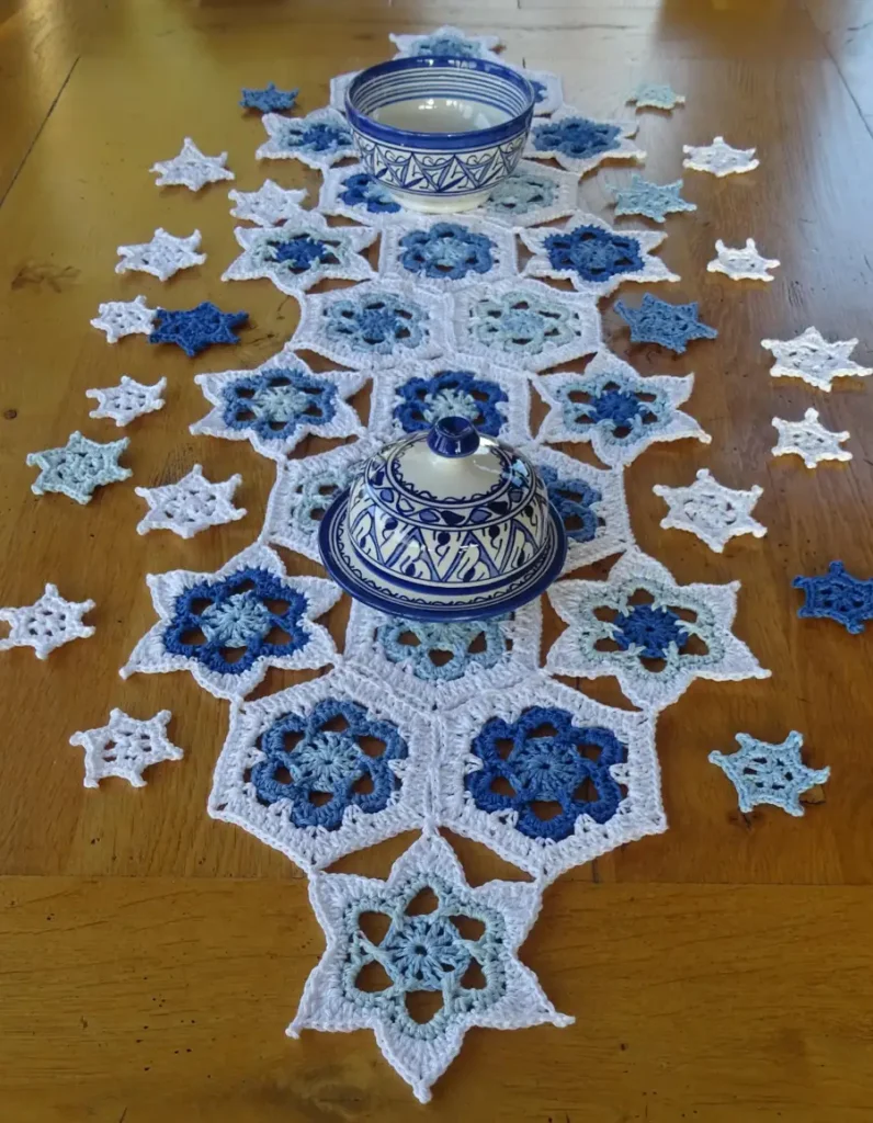 Cozy Granny Square Centerpiece Runner