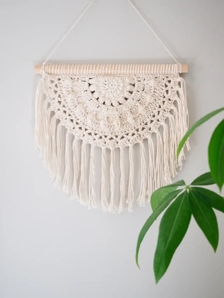 Crochet Blossom Wall Hanging