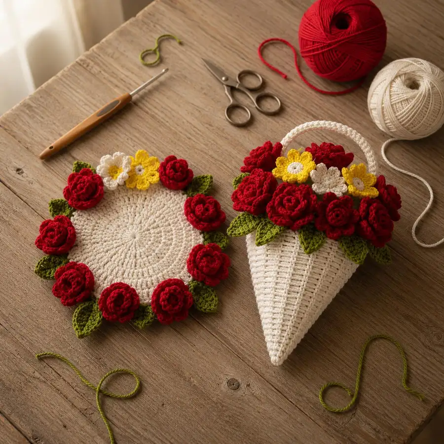 Crochet Flower Bouquet Pattern