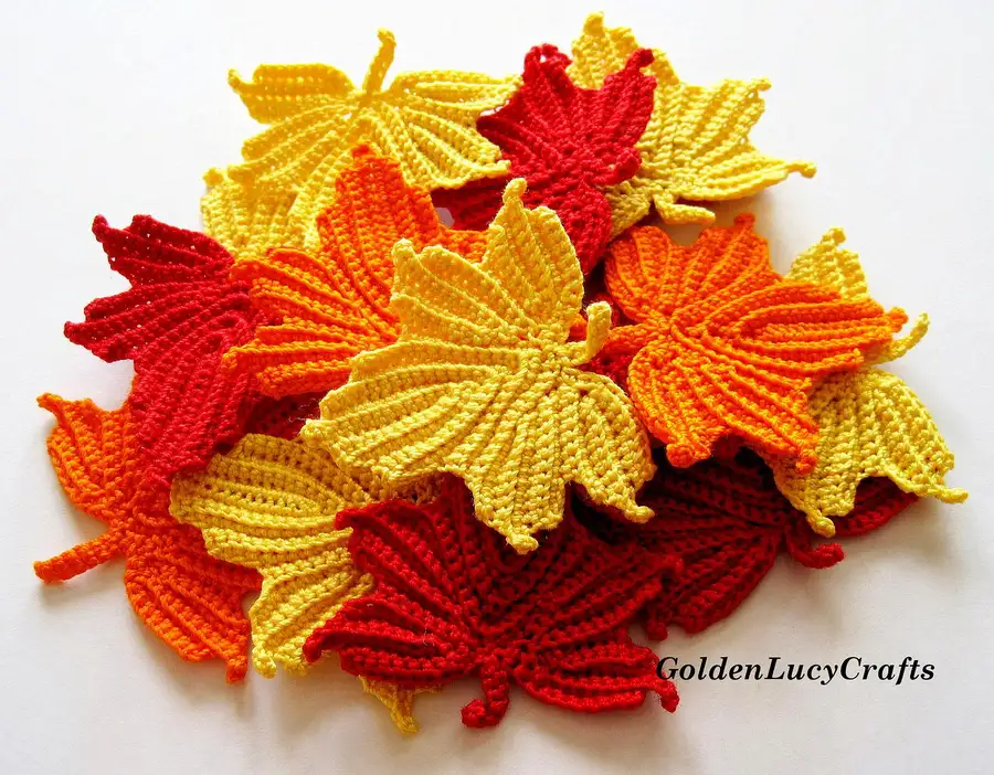 Crochet Maple Leaf Bunting
