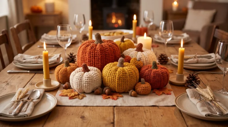 Crochet Thanksgiving Centerpieces