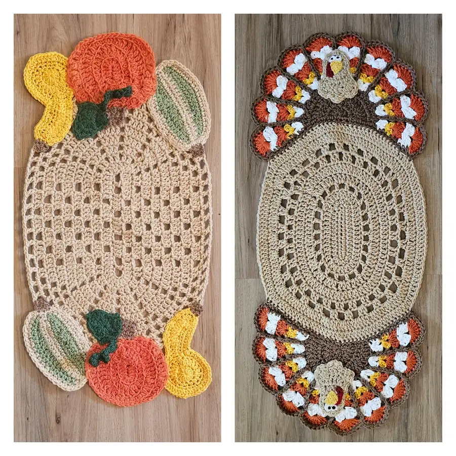Crochet Turkey Table Runner