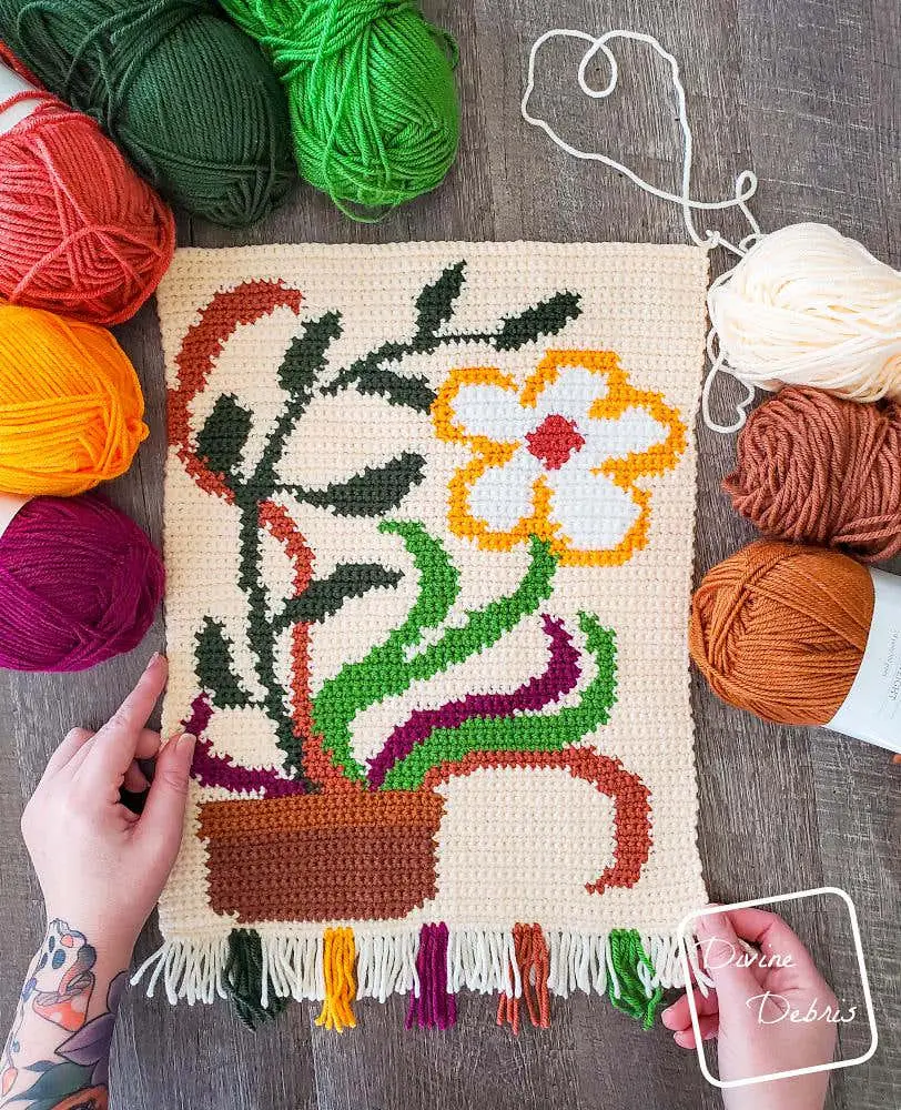 Harvest Crochet Wall Hanging