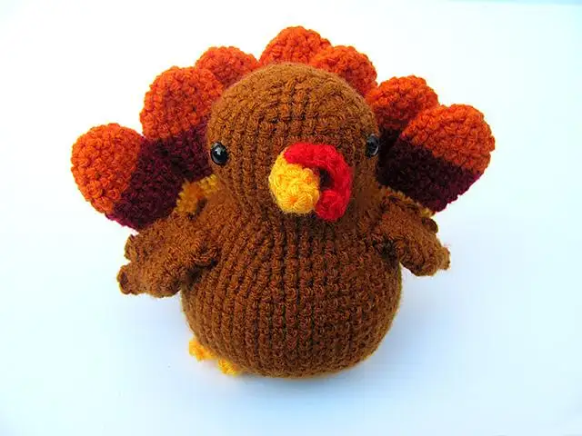 Rustic Turkey Crochet Centerpiece