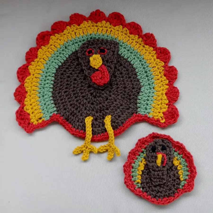 Turkey Inspired Crochet Coasters
